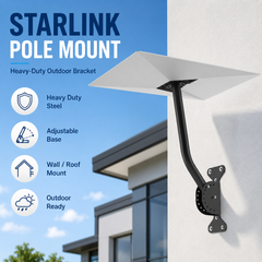 NOZOMI Starlink Gen 3/4 Heavy-Duty Wall Roof Mount