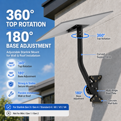 NOZOMI Starlink Gen 3/4 Wall Roof Mount