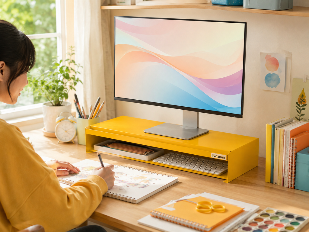 NOZOMI Metal Monitor Stand Riser