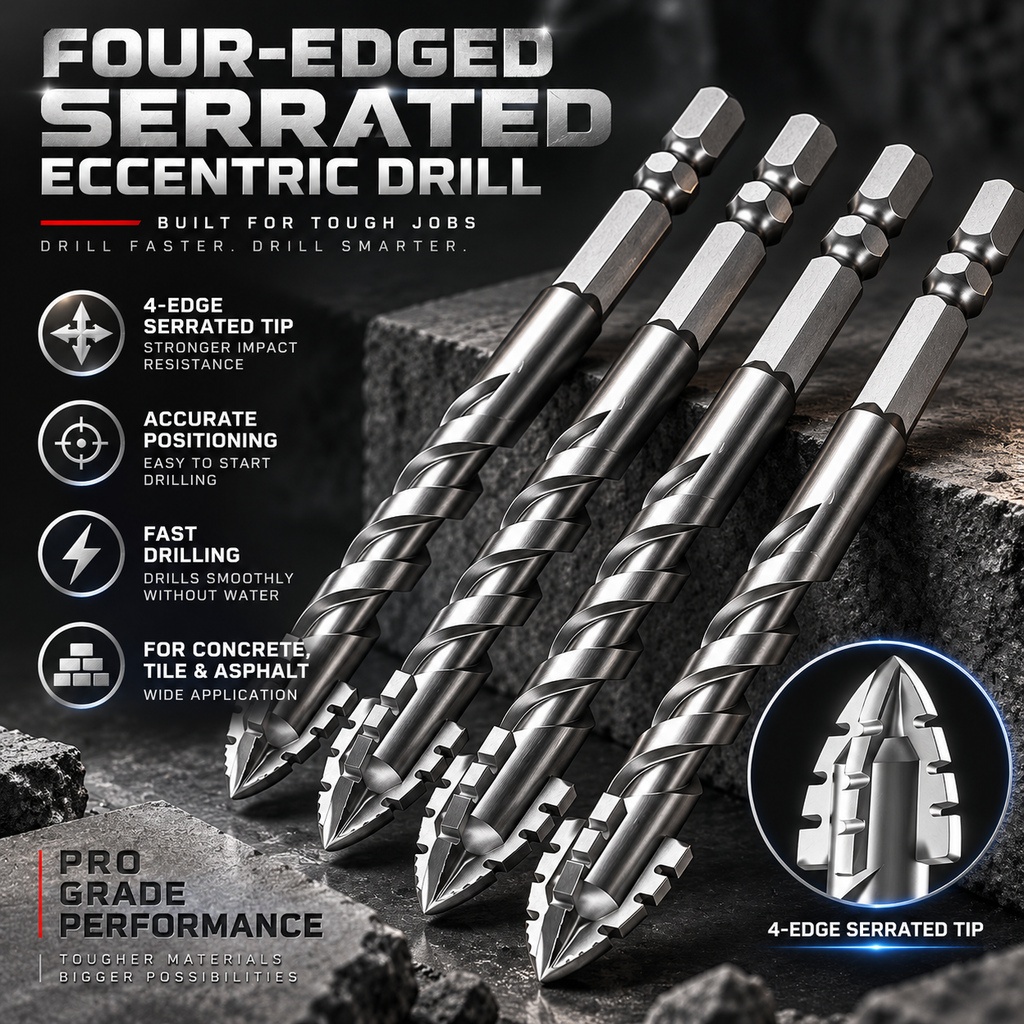 NOZOMI 4-Edge Serrated Masonry Drill Bits