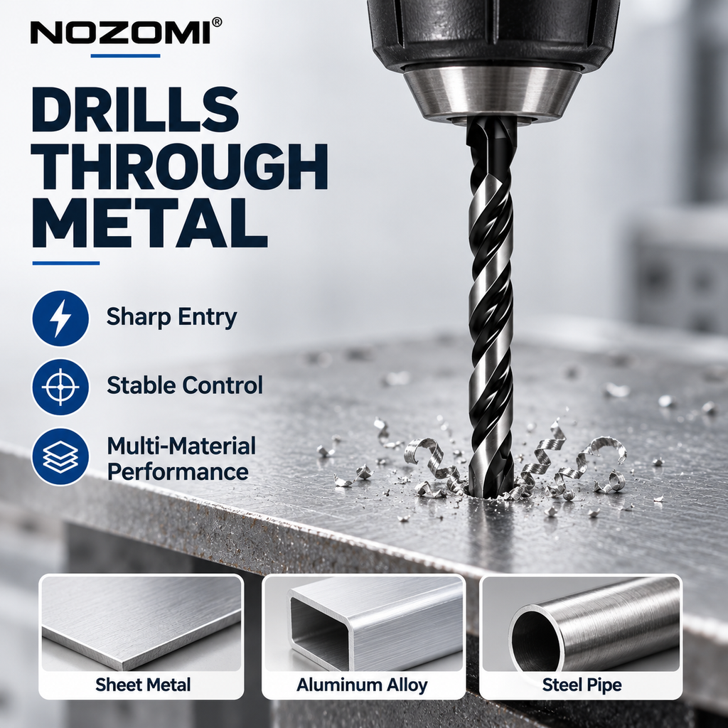 NOZOMI Arrowhead Tile & Glass Drill Bits | 3–12 mm & 7-Piece Set