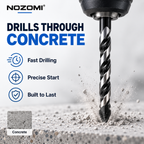 NOZOMI Arrowhead Tile & Glass Drill Bits | 3–12 mm & 7-Piece Set
