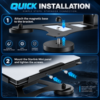 NOZOMI Starlink Mini Adjustable Four-Magnet Mount