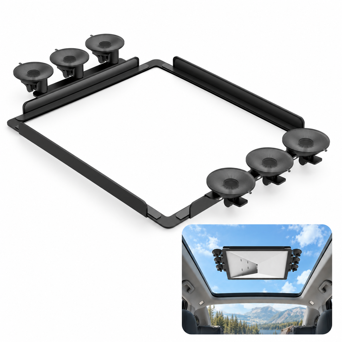 NOZOMI Starlink Mini Six-Cup Sunroof Glass Suction Mount