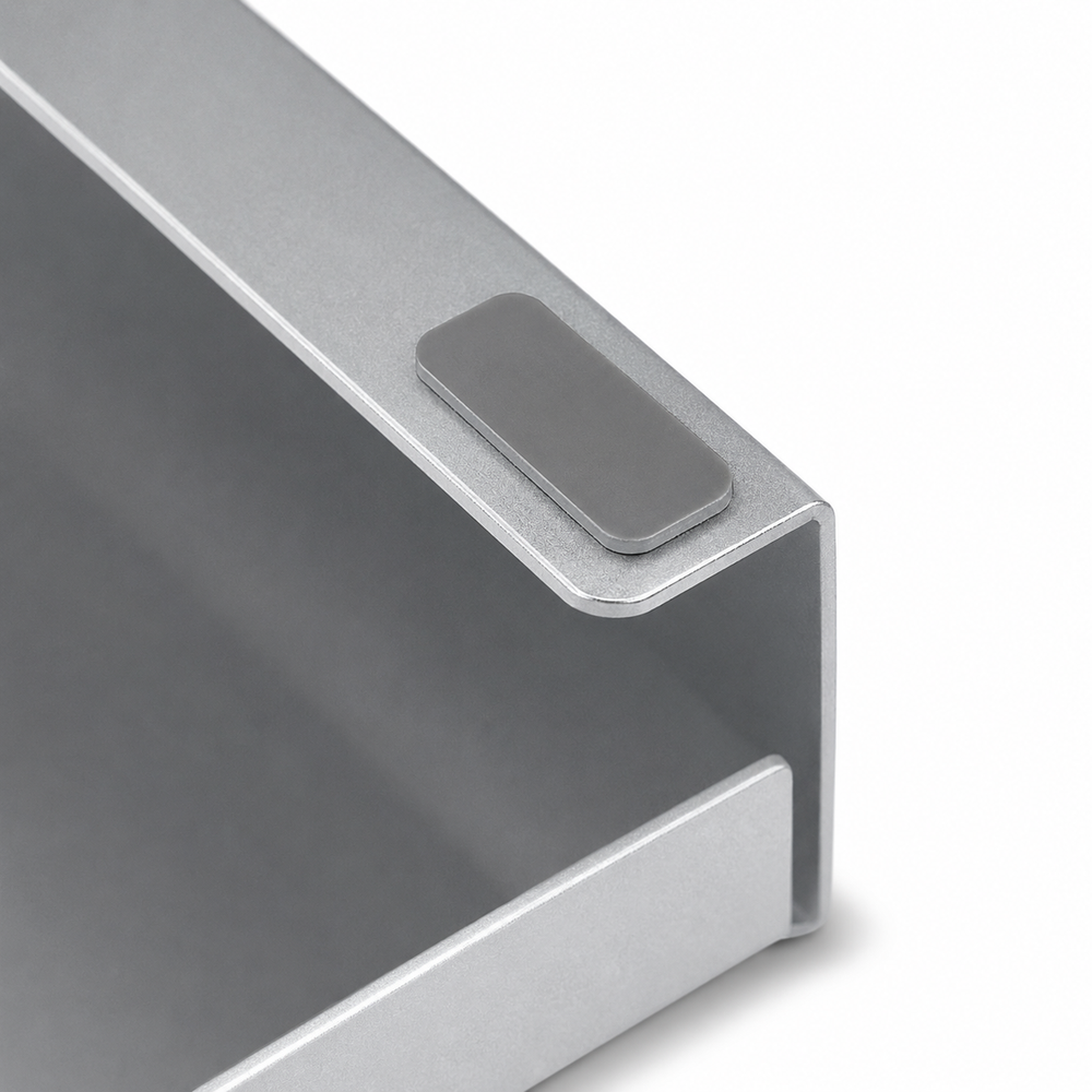 NOZOMI metal monitor stand with storage shelf
