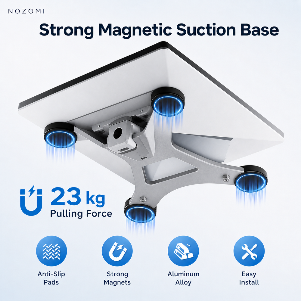 Strong magnetic suction base for Starlink Mini roof mount