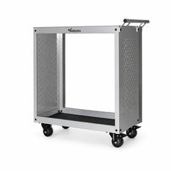 NOZOMI 2-tier rolling tool cart - Silver - Pegboard
